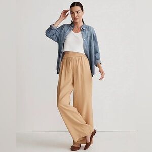 NWT Madewell The Carley Wide-Leg Pant in Softdrapw